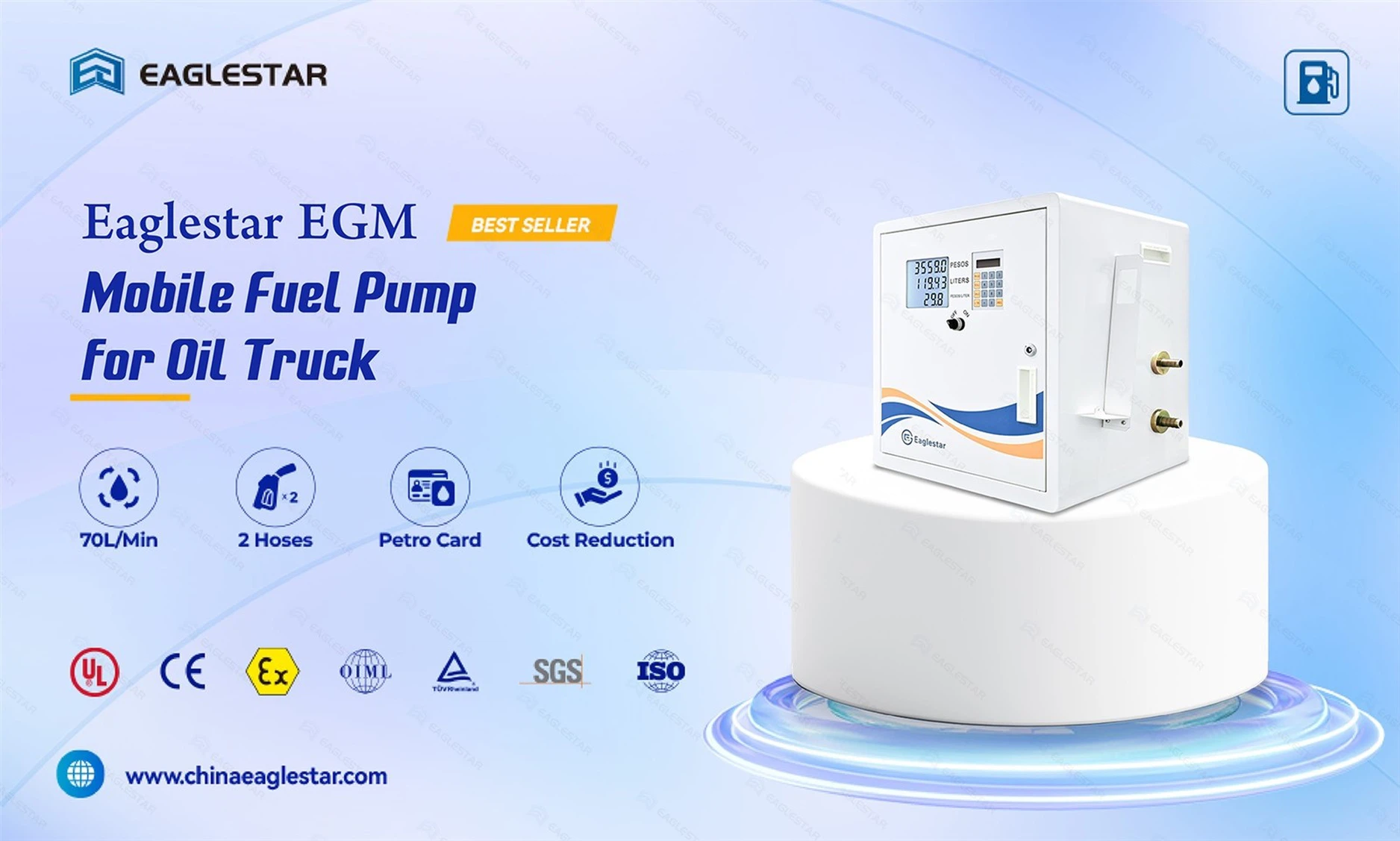 Eaglestar EGM Mobile Fuel Pump for Oil Truck Eaglestar EGM Mobile Fuel Pump for Oil Truck